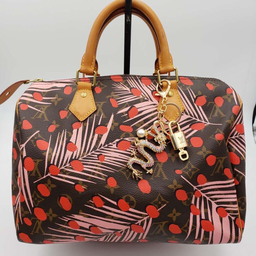 100% Auth Louis Vuitton Lock & Key with unbranded Bagcharm, Keycharm, Keychain - Picture 8 of 9